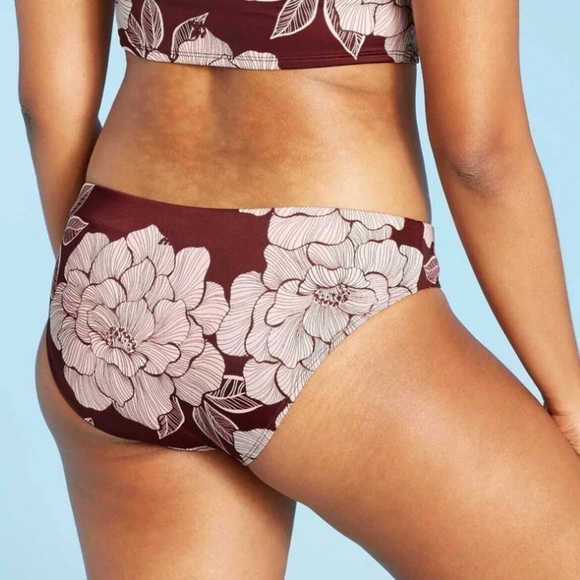 All in Motion Women's Floral Medium Coverage Hipster Bikini Bottom Size XS - Picture 5 of 9